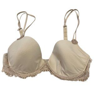 Simone Pérèle 115342 Womens Lace Trim Underwire Bra Beige Size 32E